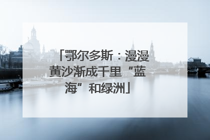 鄂尔多斯：漫漫黄沙渐成千里“蓝海”和绿洲